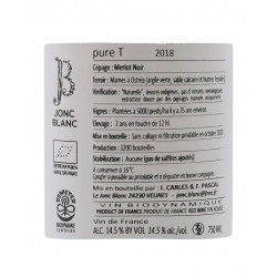 Domaine Jonc Blanc, Pure T, Vin Rouge, 14,5%, 75cl, 2018