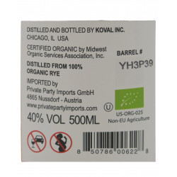 Koval Rye, 40%, Whisky, Etat-unis