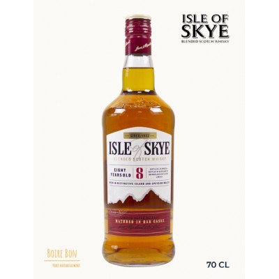 Isle of skye, 8 ans, Blended,  40%, 70cl, Whisky, Irlande