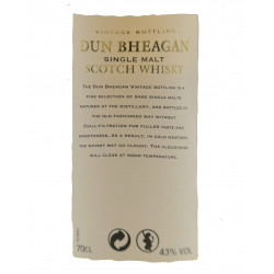 Dun Bheagan, Whisky, Braeval, 1996, 16Ans, 43%, 70cl, Ecosse