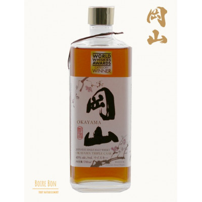 Okayama - Triple Cask, Single Cask, 70cl, 43%, Whisky Japonais