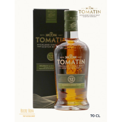 Tomatin - 12 ans, 70cl, 43%, Whisky, Ecosse
