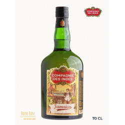 Compagnie des Indes, Jamaica 5 ans, Rhum, 70cl, 43%