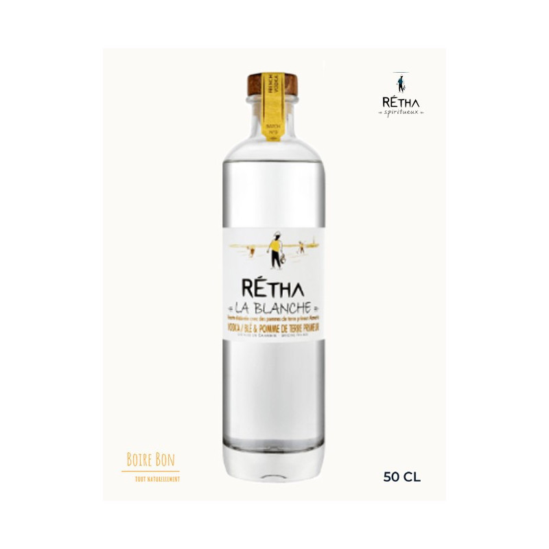 Retha, Vodka la blanche, 40%, 50cl