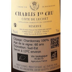 Defaix - Bourgogne - Chablis 1er Cru Côte Lechet Réserve - V V-Blanc - 75 cl