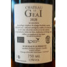 Château Le Geai - Le Grand G - Rouge - Bordeaux - 2018 -13% - 75 CL