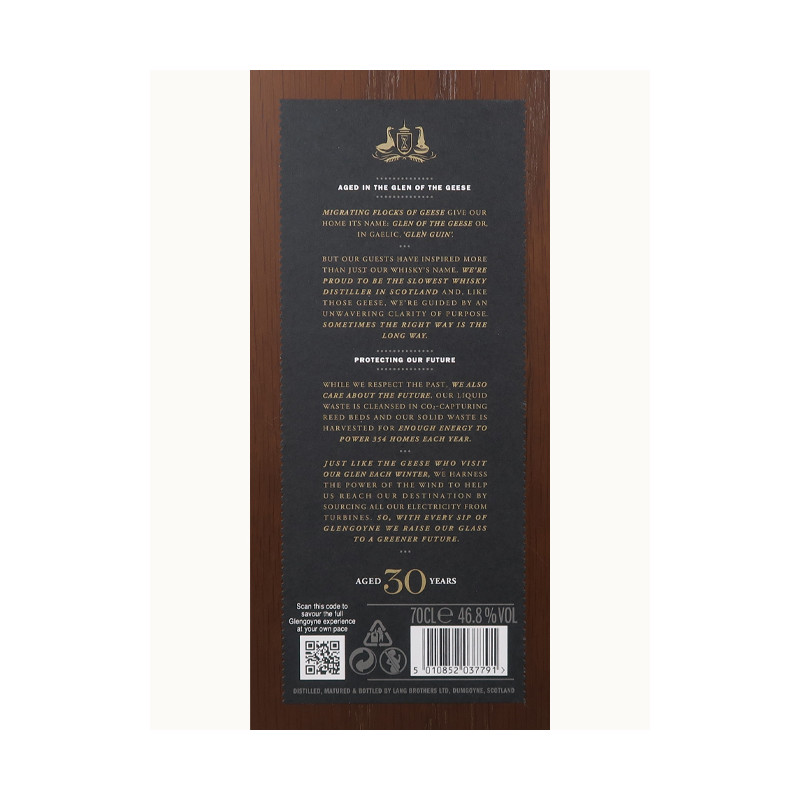 Glengoyne 30 ans Single malt 70cl 46.8% - Whisky Ecossais