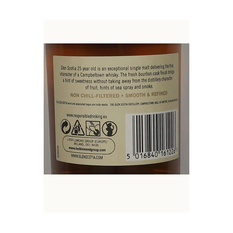 Glen Scotia 25ans - 70cl 48,8%