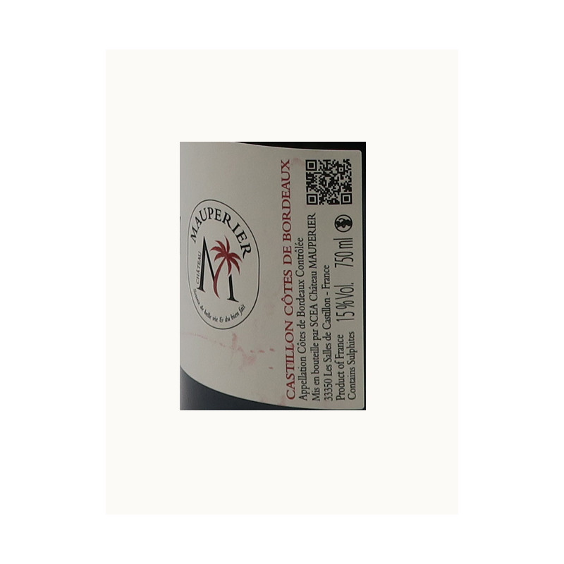 Mauperier la vie de Chateau côtes de Castillon Rouge 75cl
